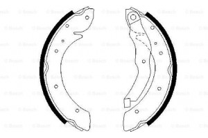 Bosch Σετ Σιαγόνων Φρένων - 0 986 487 327