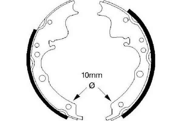 Bosch Σετ Σιαγόνων Φρένων - 0 986 487 347 Bosch Σετ Σιαγόνων Φρένων - 0 986 487 347