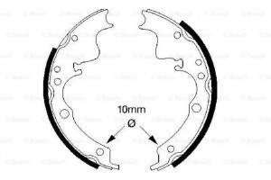Bosch Σετ Σιαγόνων Φρένων - 0 986 487 347