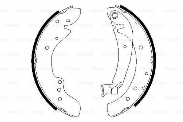 Bosch Σετ Σιαγόνων Φρένων - 0 986 487 521