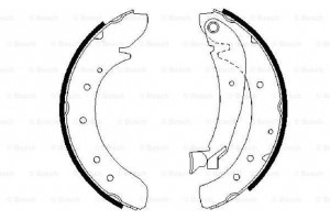 Bosch Σετ Σιαγόνων Φρένων - 0 986 487 522