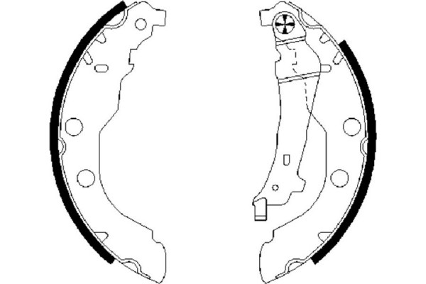 Bosch Σετ Σιαγόνων Φρένων - 0 986 487 549