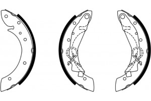 Bosch Σετ Σιαγόνων Φρένων - 0 986 487 552