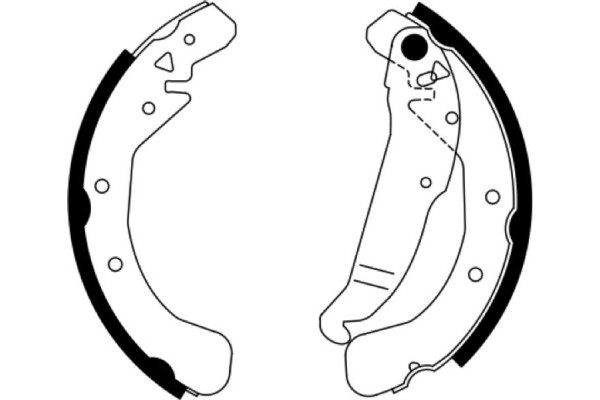 Bosch Σετ Σιαγόνων Φρένων - 0 986 487 554