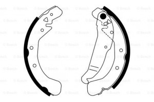 Bosch Σετ Σιαγόνων Φρένων - 0 986 487 554