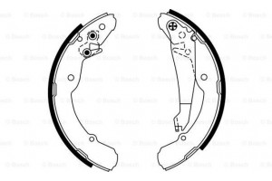 Bosch Σετ Σιαγόνων Φρένων - 0 986 487 555