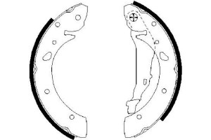 Bosch Σετ Σιαγόνων Φρένων - 0 986 487 572