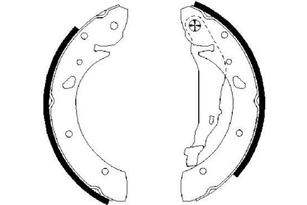 Bosch Σετ Σιαγόνων Φρένων - 0 986 487 572