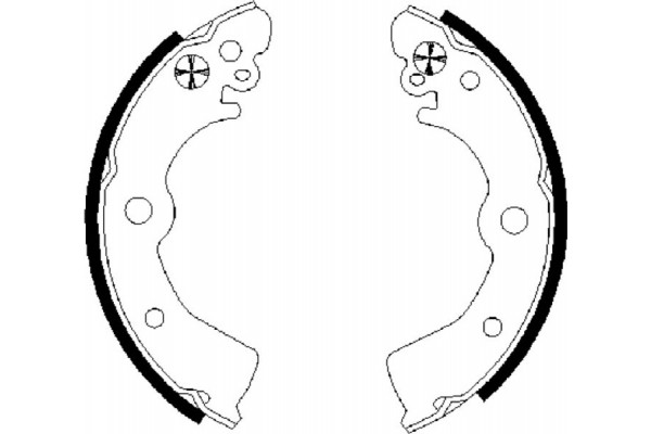 Bosch Σετ Σιαγόνων Φρένων - 0 986 487 578