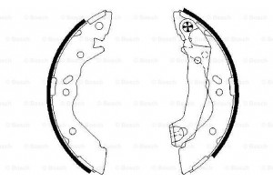 Bosch Σετ Σιαγόνων Φρένων - 0 986 487 581