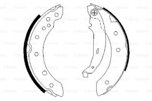 Bosch Σετ Σιαγόνων Φρένων - 0 986 487 585