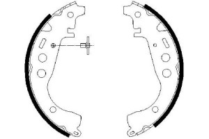 Bosch Σετ Σιαγόνων Φρένων - 0 986 487 589