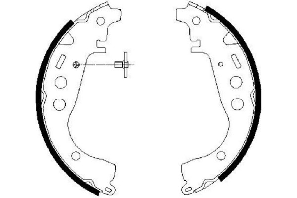 Bosch Σετ Σιαγόνων Φρένων - 0 986 487 589