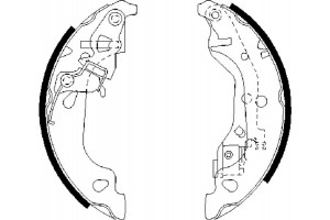 Bosch Σετ Σιαγόνων Φρένων - 0 986 487 597