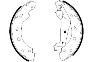 Bosch Σετ Σιαγόνων Φρένων - 0 986 487 600