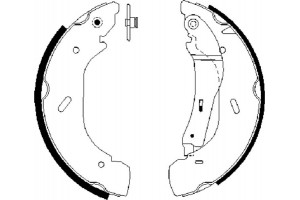 Bosch Σετ Σιαγόνων Φρένων - 0 986 487 612
