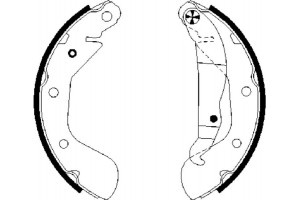 Bosch Σετ Σιαγόνων Φρένων - 0 986 487 614
