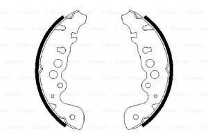 Bosch Σετ Σιαγόνων Φρένων - 0 986 487 616