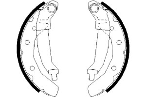Bosch Σετ Σιαγόνων Φρένων - 0 986 487 628