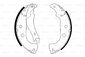 Bosch Σετ Σιαγόνων Φρένων - 0 986 487 629