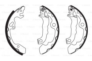 Bosch Σετ Σιαγόνων Φρένων - 0 986 487 633