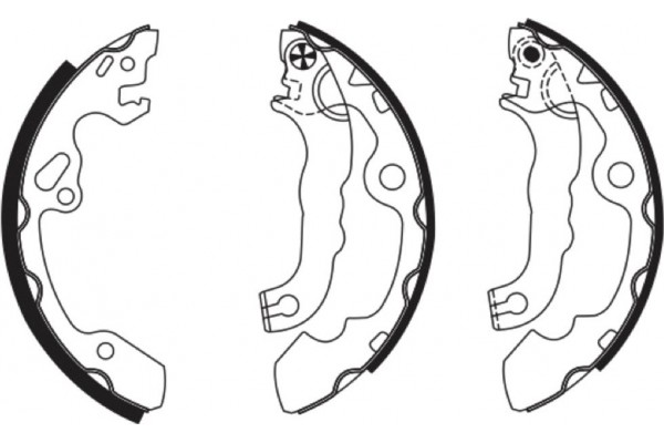 Bosch Σετ Σιαγόνων Φρένων - 0 986 487 633