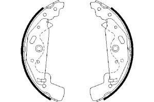 Bosch Σετ Σιαγόνων Φρένων - 0 986 487 643