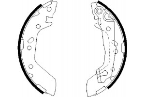 Bosch Σετ Σιαγόνων Φρένων - 0 986 487 655