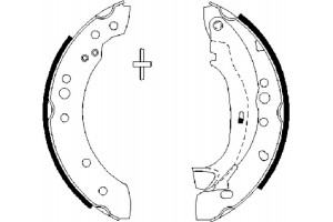 Bosch Σετ Σιαγόνων Φρένων - 0 986 487 664