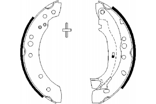 Bosch Σετ Σιαγόνων Φρένων - 0 986 487 664