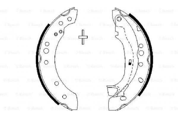 Bosch Σετ Σιαγόνων Φρένων - 0 986 487 664