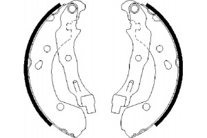 Bosch Σετ Σιαγόνων Φρένων - 0 986 487 668