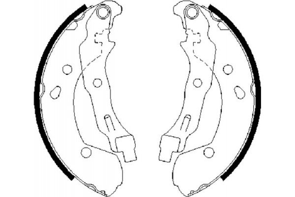 Bosch Σετ Σιαγόνων Φρένων - 0 986 487 668