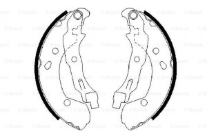 Bosch Σετ Σιαγόνων Φρένων - 0 986 487 668