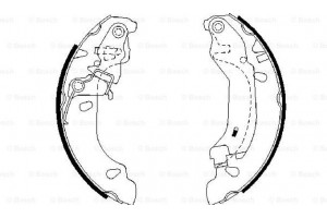 Bosch Σετ Σιαγόνων Φρένων - 0 986 487 669