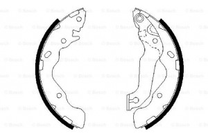 Bosch Σετ Σιαγόνων Φρένων - 0 986 487 673