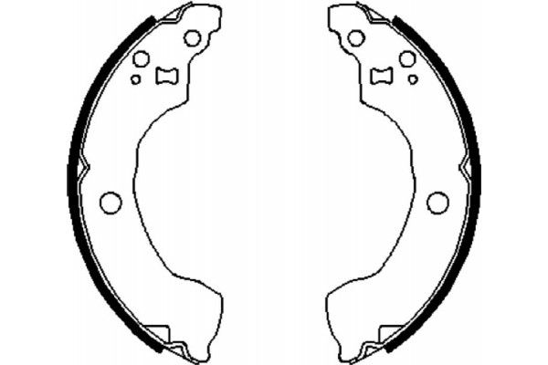 Bosch Σετ Σιαγόνων Φρένων - 0 986 487 691