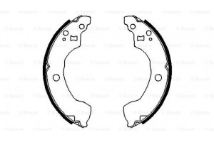 Bosch Σετ Σιαγόνων Φρένων - 0 986 487 691