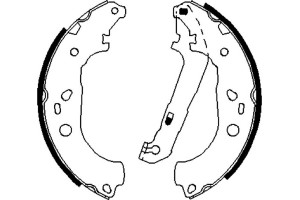 Bosch Σετ Σιαγόνων Φρένων - 0 986 487 696