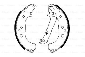 Bosch Σετ Σιαγόνων Φρένων - 0 986 487 696