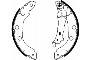 Bosch Σετ Σιαγόνων Φρένων - 0 986 487 699