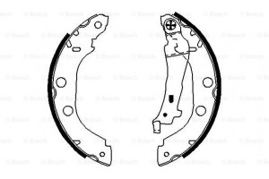 Bosch Σετ Σιαγόνων Φρένων - 0 986 487 699