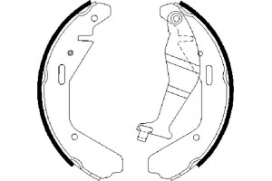 Bosch Σετ Σιαγόνων Φρένων - 0 986 487 707