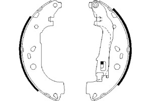 Bosch Σετ Σιαγόνων Φρένων - 0 986 487 717