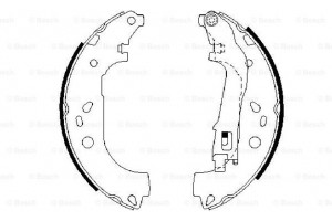 Bosch Σετ Σιαγόνων Φρένων - 0 986 487 717