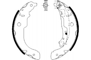Bosch Σετ Σιαγόνων Φρένων - 0 986 487 721