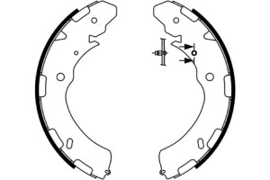 Bosch Σετ Σιαγόνων Φρένων - 0 986 487 758