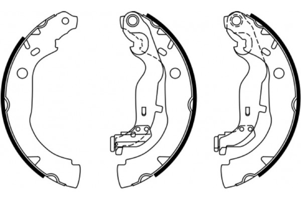 Bosch Σετ Σιαγόνων Φρένων - 0 986 487 774