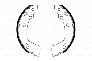 Bosch Σετ Σιαγόνων Φρένων - 0 986 487 775