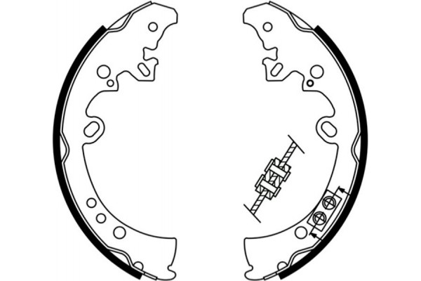 Bosch Σετ Σιαγόνων Φρένων - 0 986 487 787